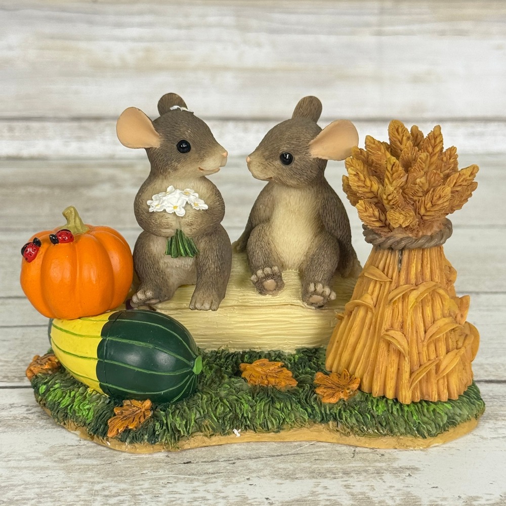 Fitz and Floyd Charming Tails Harvest Time Honeys Mouse Figurine 85/882 Boxed